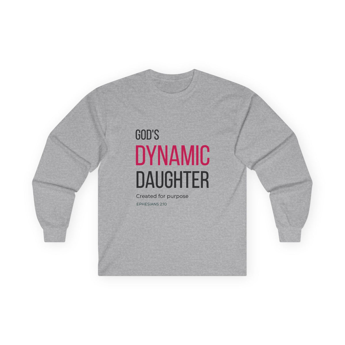 God's Dynamic Daughter Long Sleeve Christian Tee | Love's Culture
