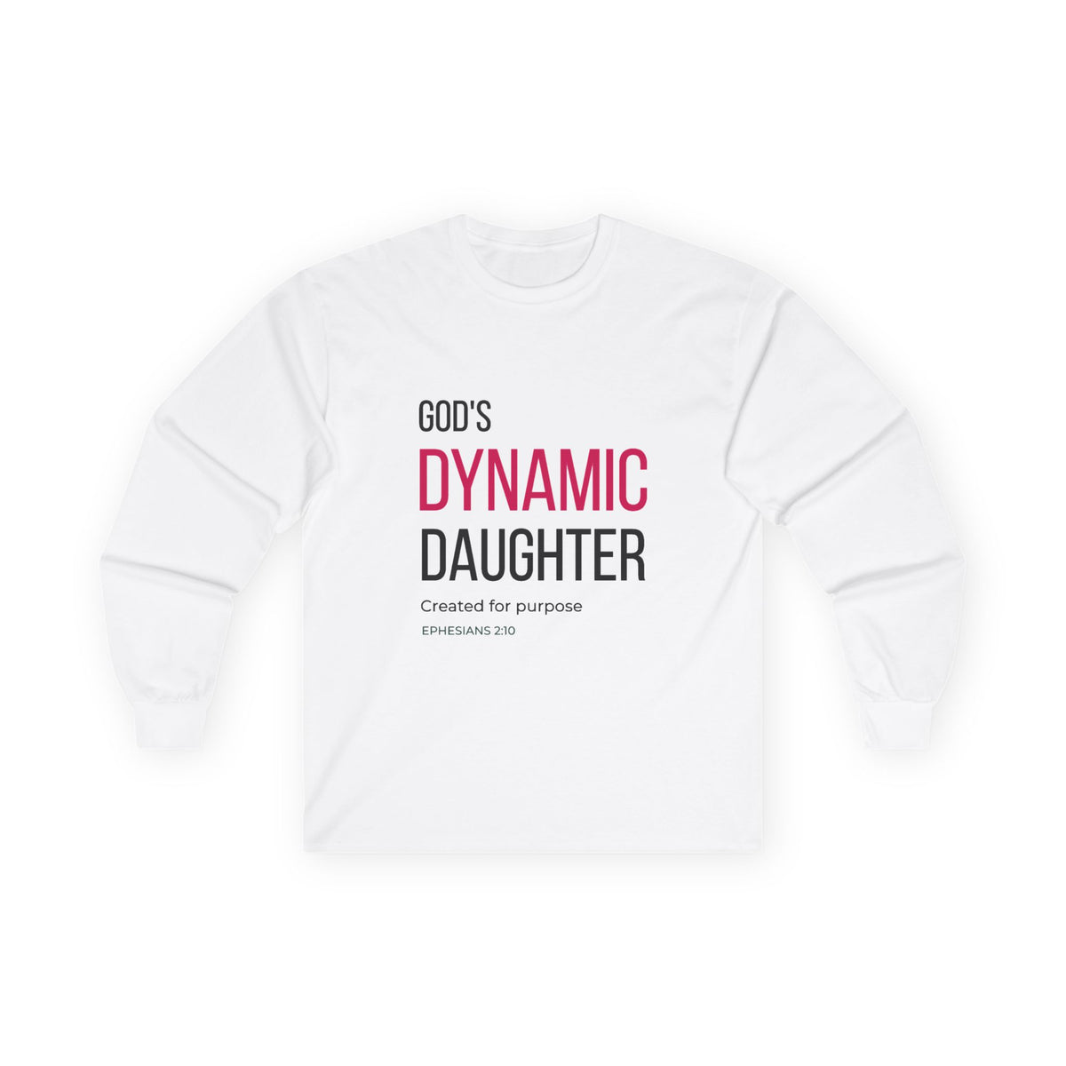 God's Dynamic Daughter Long Sleeve Christian Tee | Love's Culture